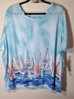Blue sailboat top